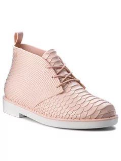 Botki damskie - Melissa Botki Desert Boot Python + B 32366 Różowy - grafika 1