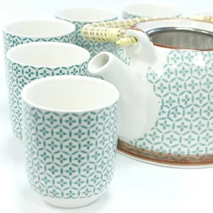Zestaw do Herbaty - Zielona Mozaika (6 kubeczków) - Serwisy do kawy i herbaty - miniaturka - grafika 1