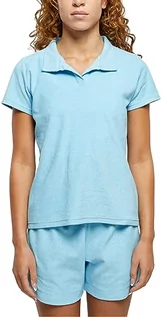 Koszulki i topy damskie - Urban Classics Damska koszulka polo damska Towel Polo Tee Balticblue 3XL, Balticblue, 3XL - grafika 1