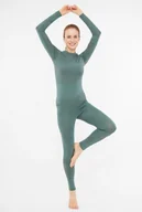 Pozostała odzież narciarska - Komplet bielizny termoaktywnej damskiej Viking Gasher Lady Merino 7300 zielony - XXL - miniaturka - grafika 1