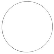 Wyposażenie pokoiku dziecięcego - [000120] Obręcz metalowa baza do łapacza snów 10cm srebrna - miniaturka - grafika 1