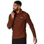 Bluzy męskie - Regatta Męska bluza polarowa Montes z zamkiem 1/2 w paski - miniaturka - grafika 1