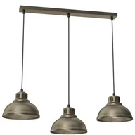 Lampy sufitowe - Trzy kopułowe zwisy na listwie, tytanowe złoto LX 8937 z serii SVEN - miniaturka - grafika 1
