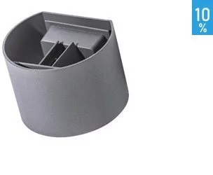 Azzardo Kinkiet LETICIA 2 LED ciemny szary GW-A310DG - Lampy ścienne - miniaturka - grafika 2