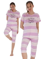 Piżamy damskie - Piżama Damska bawełna krótki rękaw XL Vienetta - miniaturka - grafika 1