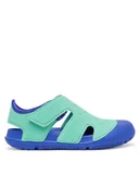 Buty dla dziewczynek - Reima Sandały Koralli 5400070A Zielony - miniaturka - grafika 1