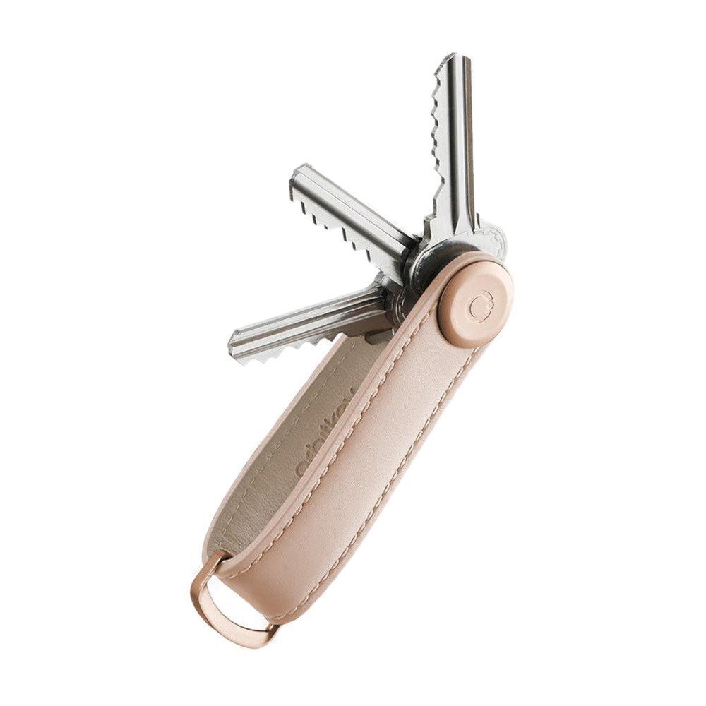 Skórzane etui organizer na klucze Orbitkey 2.0 Leather - blush/blush