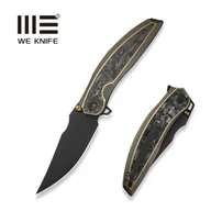 Noże - Nóż składany We Knife Quinseris Bronze Titanium/Shredded Carbon Fiber, Black Stonewashed M390 (WE23093-2) - miniaturka - grafika 1