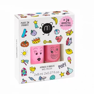Nailmatic Nailmatic POP SET 2X8 ML + 24 SZT - Lakiery do paznokci - miniaturka - grafika 1