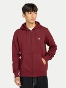 Bluzy męskie - Element Bluza Icon Embroidery ELYFT00199 Bordowy Regular Fit - miniaturka - grafika 1