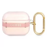 Akcesoria do słuchawek - Guess  GUA3HHTSP AirPods 3 cover różowy/pink Strap Collection - miniaturka - grafika 1