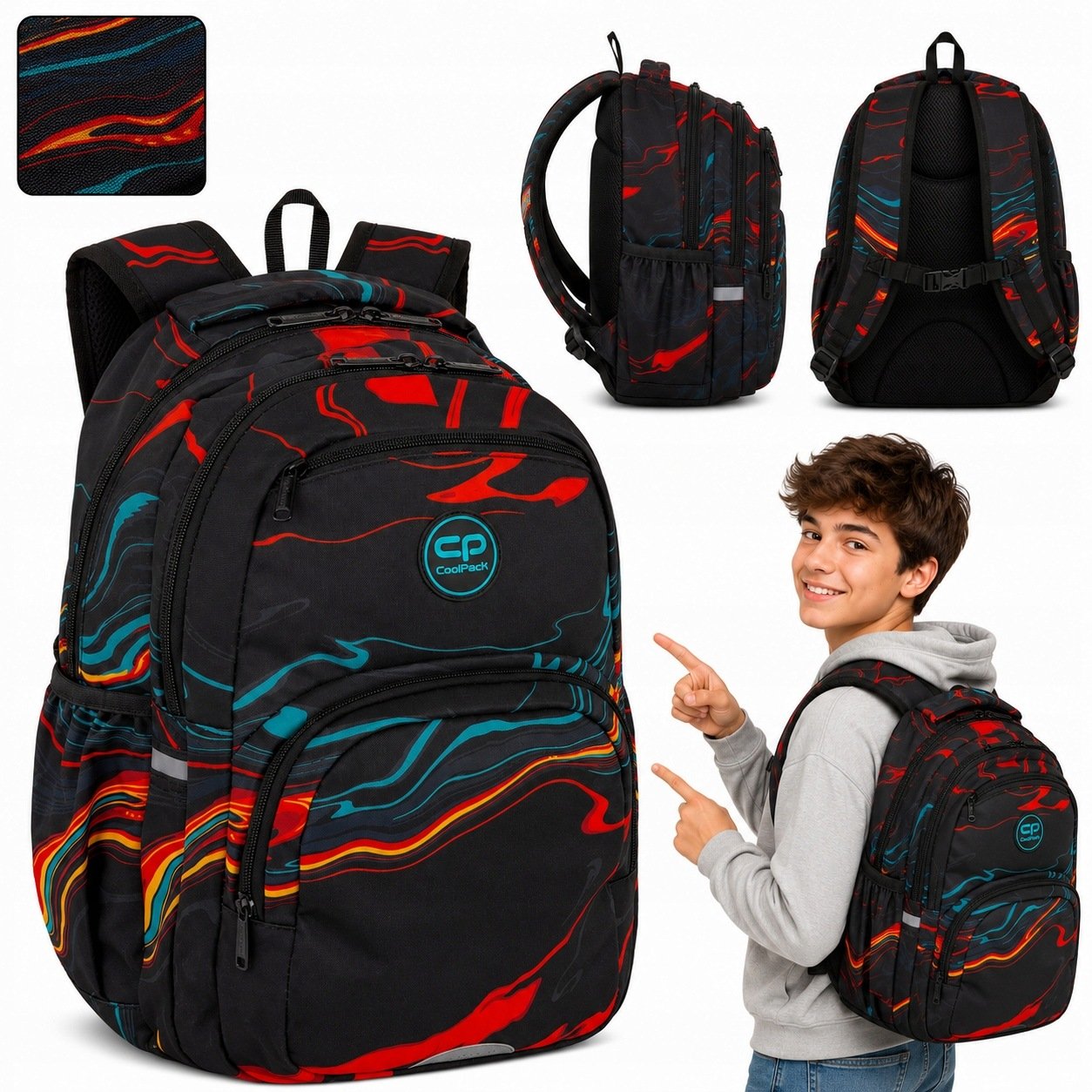 Plecak Szkolny Dla Chłopca I Dziewczynki 23L Młodzieżowy Klasa 1-3 Coolpack