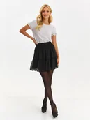 Spódnice - Spódnica damska czarna rozszerzana - SSD1900CA mini spódniczka - TOP SECRET - Odzieżowy sklep internetowy TOP SECRET - miniaturka - grafika 1