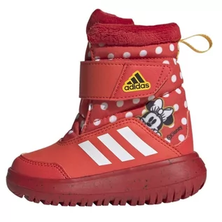 Buty dla dziewczynek - Buty adidas Winterplay Disney Minnie Jr IG7191 czerwone - grafika 1