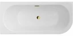 Besco Wanna 170x75 Avita Slim Plus Prawa + Syfon w kolorze złotym - Wanny - miniaturka - grafika 6