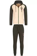 Bluzy męskie - Lonsdale Męska bluza, oliwkowa/beżowa, XL - miniaturka - grafika 1