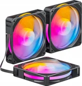 Wentylatory komputerowe - Wentylator upHere U2C ARGB Czarny 3-pack - miniaturka - grafika 1