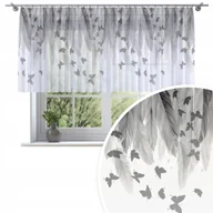 Firany - FIRANA GOTOWA WOAL 300X120 BARWIONA WZÓR NA ŻABKI TAŚMIE FIRANY 199 - miniaturka - grafika 1