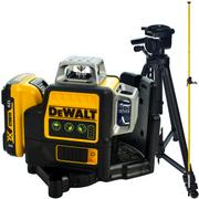 Poziomice laserowe - Laser płaszczyznowy DCE089D1G DEWALT + Tyczka 3,3m LP-33 + Statyw 1.4m - miniaturka - grafika 1