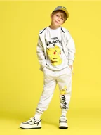 Spodnie i spodenki dla chłopców - Sinsay - Spodnie dresowe Pokemon - szary - miniaturka - grafika 1