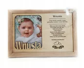 Ramki na zdjęcia - Ramka na zdjęcie WNUSIA urodziny narodziny chrzest - miniaturka - grafika 1