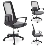 Fotele i krzesła biurowe - Fotel biurowy ERGOSOLID AMO 70, szary - miniaturka - grafika 1