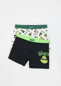 Skarpetki dla dzieci - Reserved - Bokserki Grinch 2 pack - czarny - miniaturka - grafika 1