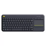 Klawiatury - Logitech K400 Plus CZ czarna - miniaturka - grafika 1