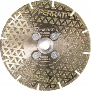 Bahco Tarcza diamentowa Ferrati Veloce 125mm M14F do cięcia ceramiki kamienia - Tarcze do pił - miniaturka - grafika 1