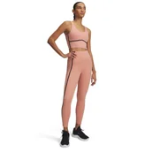 Legginsy - Damskie legginsy treningowe Under Armour Meridian Piped Ankle Leg - różowe - miniaturka - grafika 1