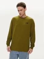 Koszulki męskie - The North Face Longsleeve Easy NF0A87N8 Zielony Regular Fit - miniaturka - grafika 1