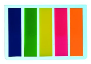 TAURUS Zakładki indeksujące 12x45/25 5kol neon/PP TU1002 - Zakładki indeksujące - miniaturka - grafika 1