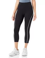 Spodnie sportowe damskie - Champion Athletic C-Sport W-Cotton Lycra Capri spodnie dresowe damskie, Czarny, L - miniaturka - grafika 1