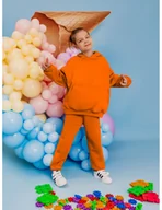 Spodnie damskie - WP Spodnie dresowe dziecięce - pomarańczowe - miniaturka - grafika 1