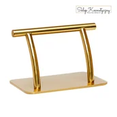 Meble fryzjerskie - Gabbiano podnóżek fryzjerski L005S złoty - miniaturka - grafika 1