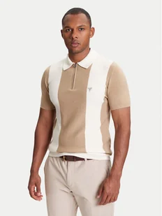 Guess Sweter M5YR11 Z3OE2 Beżowy Regular Fit - Swetry męskie - miniaturka - grafika 1