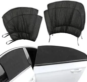 Moskitiery - Przeciwsłoneczne MOSKITIERY Samochodowe 4sztuki czarne AG936A - miniaturka - grafika 1