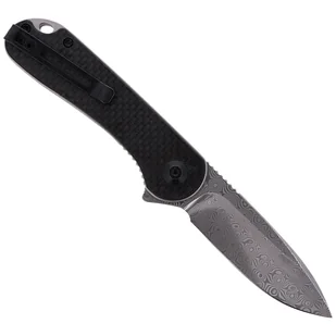 Nóż składany CIVIVI Elementum Flipper Twill Carbon Fiber / Black G10, Damascus (C907DS) - Noże - miniaturka - grafika 3