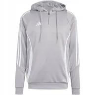 Bluzy męskie - Bluza męska adidas Tiro 24 Training Hooded szara IR7551 L - miniaturka - grafika 1