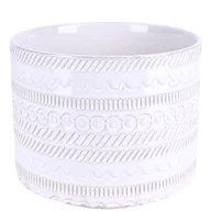 Donice - Osłonka ceramiczna Lambo S 12 cm beżowy - miniaturka - grafika 1