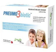 Witaminy i minerały - Pneumo 3 biotic, smak malinowy, dla dzieci od 3 roku życia i dorosłych, 32 tabletki do ssania - miniaturka - grafika 1