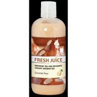 Kosmetyki do kąpieli - Fresh Juice Caramel & Pear kremowy żel pod prysznic 500ml - miniaturka - grafika 1