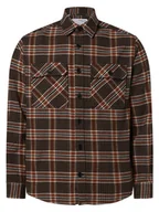 Koszule męskie - Selected - Koszula męska SLHLoosekasper, brązowy|pomarańczowy|wielokolorowy - miniaturka - grafika 1