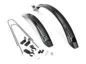 Błotniki rowerowe - Błotnik 26/29 Polisport Expander Cross Set,  V/B Pvc Czarny - miniaturka - grafika 1