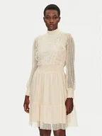 Sukienki - YAS Sukienka koktajlowa Sophia 26032212 Beżowy Regular Fit - miniaturka - grafika 1