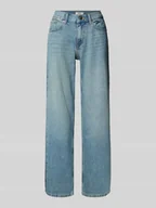 Spodnie damskie - Jeansy z niskim stanem z czystej bawełny model ‘HOPE’ - miniaturka - grafika 1