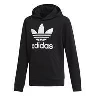 Bluzy sportowe damskie - Bluza adidas Originals Trefoil DV2870 - czarna - Adidas - miniaturka - grafika 1