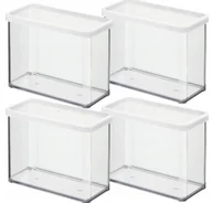Pojemniki kuchenne - ROTHO ZESTAW 4 POJEMNIKÓW NA ŻYWNOŚĆ ARTYKUŁY SYPKIE 2,1L BIAŁY LOFT - miniaturka - grafika 1