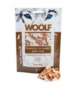 Brit Premium Pies Woolf Triangle of Rabbit and Cod 100g - Suplementy i witaminy dla psów - miniaturka - grafika 1