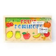Gry planszowe - Icom Domino drewniane Owoce - miniaturka - grafika 1